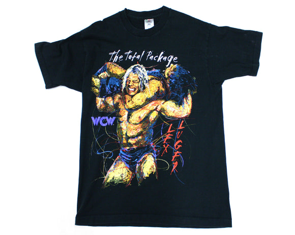 WCW LEX LUGER TOTAL PACKAGE SKETCH T-SHIRT LG
