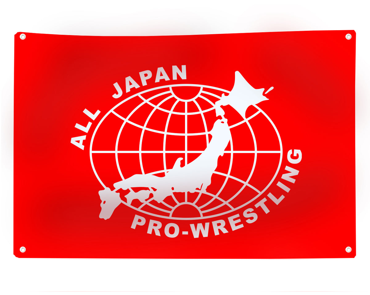 AJPW LOGO FLAG - RED – stashpages