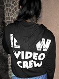 VIDEO CREW CROP HOODIE