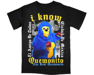 THE REAL QUEMONITO T-SHIRT - BLACK