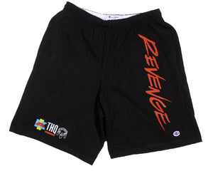 REVENGE COTTON SHORTS - NO LEFT LEG PRINT