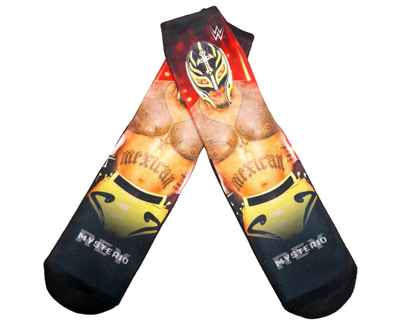 REY MISTERIO JR. HIGH SOCKS (PHOTO)