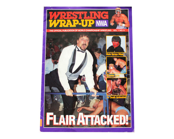 NWA WRAP UP MAGAZINE # 3 *ROAD WARRIORS FOLD-OUT POSTER*