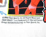 WWF HULK HOGAN 1990 WHITE T-SHIRT LG