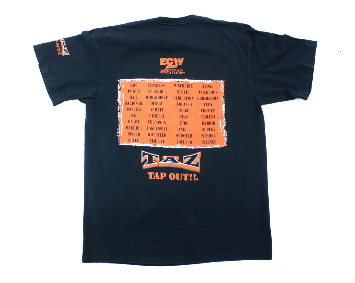 ECW TAZ SURVIVE VINTAGE T-SHIRT M – stashpages