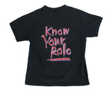WWF THE ROCK 'KNOW YOUR ROLE' T-SHIRT XS