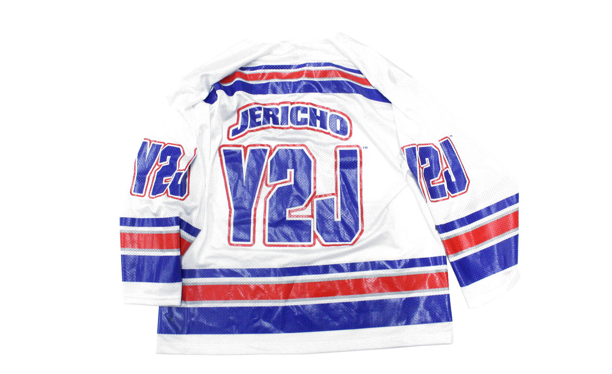 WWF CHRIS JERICHO 'Y2J' VINTAGE HOCKEY JERSEY XL – stashpages