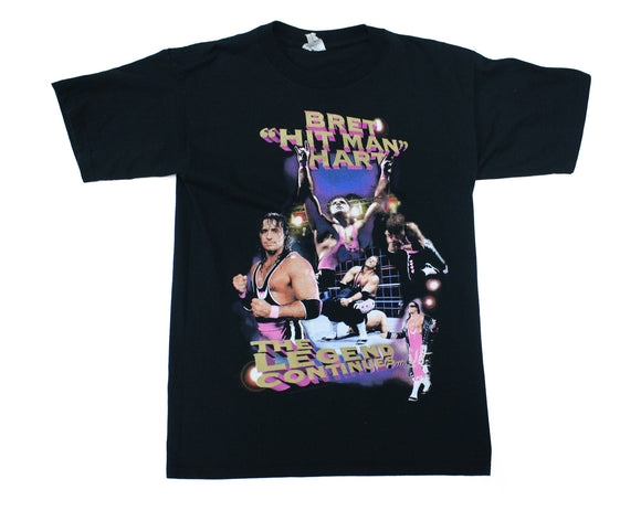 WWF BRET HART 'BEST THERE EVER WILL BE' VINTAGE T-SHIRT LG