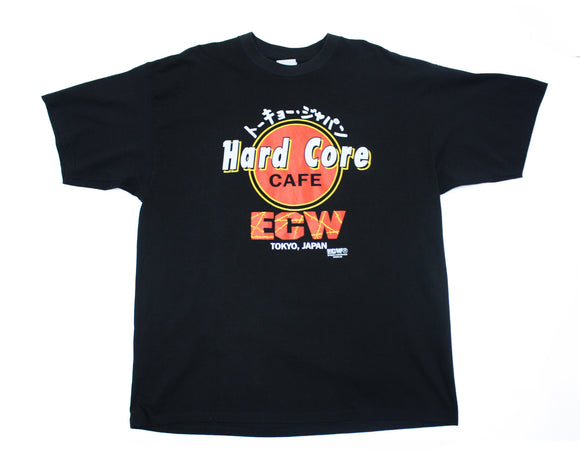 ECW HARDCORE CAFE VINTAGE T-SHIRT XXL