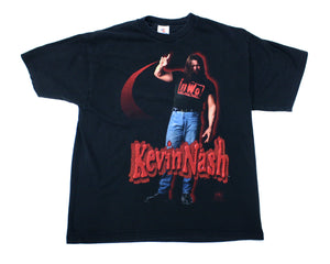 WCW KEVIN NASH PHOTO / RED GLOW VINTAGE T-SHIRT XL