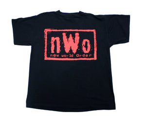WCW NWO WOLFPAC RED LOGO VINTAGE T-SHIRT L
