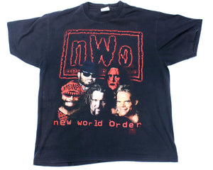 WCW NWO WOLFPAC FACES VINTAGE T-SHIRT XL