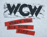 WCW WHERE THE BIG BOYS PLAY VINTAGE T-SHIRT XL