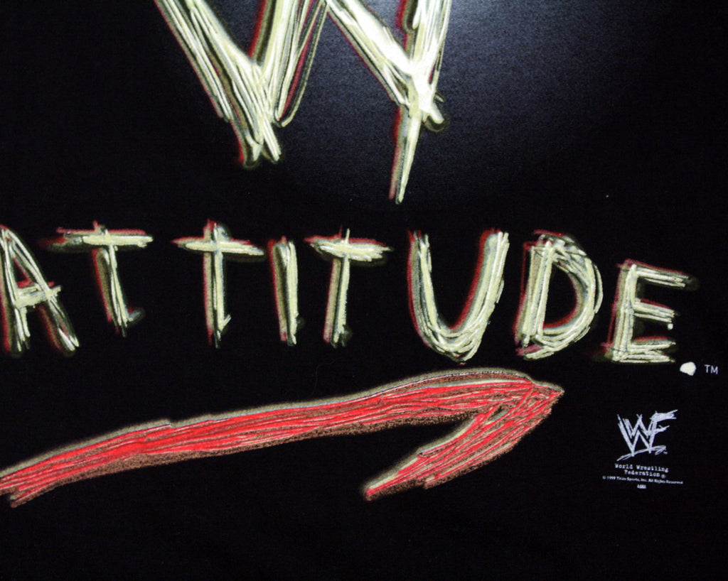 WWF ATTITUDE T-SHIRT MED