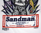 ECW SANDMAN CARTOON T-SHIRT XL