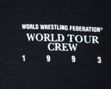 WWF WORLD TOUR 1993 CREW T-SHIRT XL