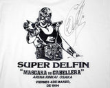 SUPER DELFIN MASCARA VS CABELLERA T-SHIRT LG