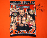 ECW TAZ HUMAN SUPLEX MACHINE HARU T-SHIRT XL *SIGNED*