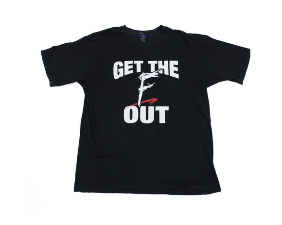 WWE GET THE F OUT T-SHIRT XL