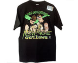 WWF NEW AGE OUTLAWS LADIES AND GENTLEMEN T-SHIRT LG