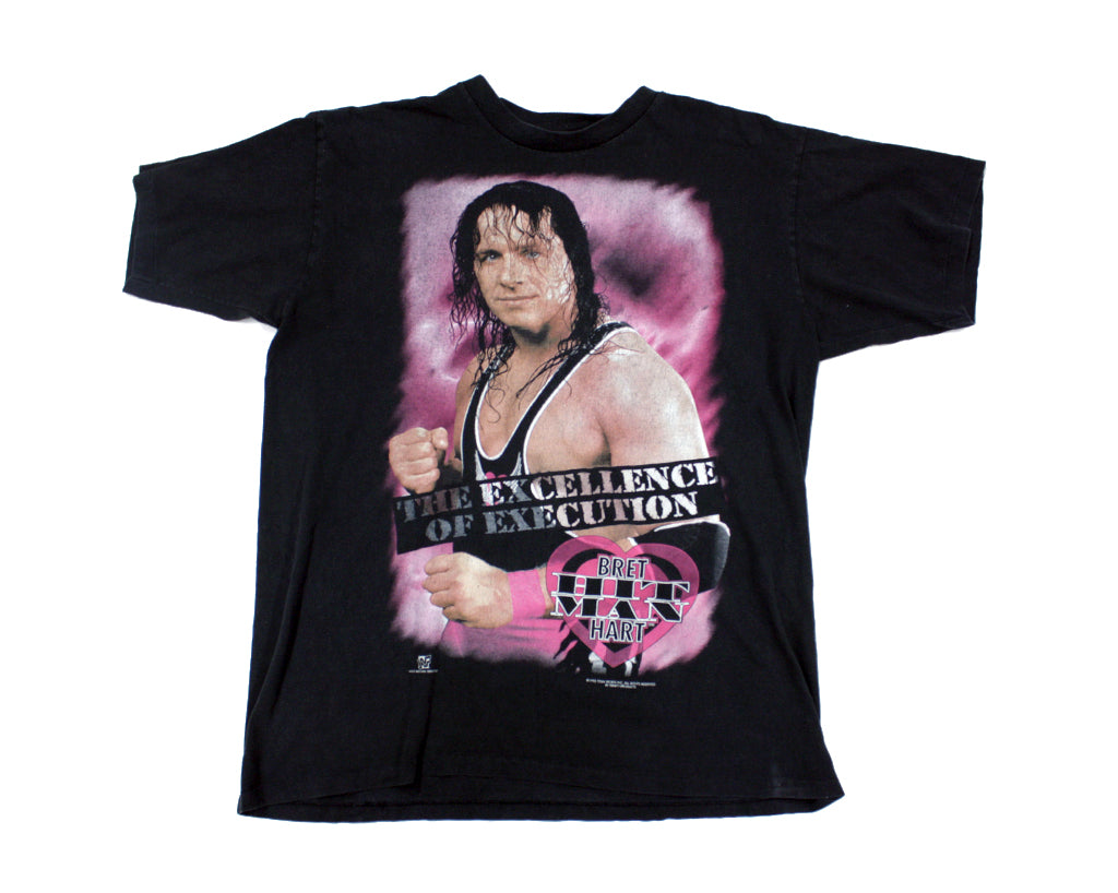 WWF BRET HART EXCELLENCE OF EXECUTION T-SHIRT XL – stashpages