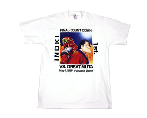 NJPW INOKI/MUTA FINAL COUNTDOWN T-SHIRT LG