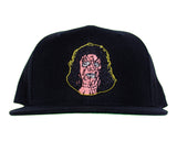 LEATHER FACE EMBROIDERED HAT