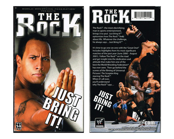 WWF THE ROCK JUST BRING IT VHS TAPE