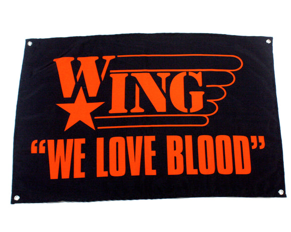 W*ING WE LOVE BLOOD FLAG